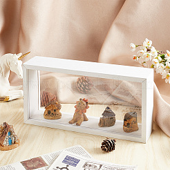 Rechteckige Ausstellungenboxen aus Holz&nbsp;CON-WH0095-30A