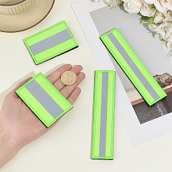 4 Stück 2 Stile reflektierender bestickter Polyester-Aufnäher für taktische Ausrüstung&nbsp;PATC-CY0001-63B