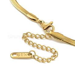 Braccialetti a catena piatta in acciaio inossidabile smaltato 304 con placcatura ionica (ip)&nbsp;BJEW-H617-01G