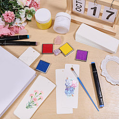 50 tarjeta rectangular de papel en blanco&nbsp;DIY-WH0591-322A