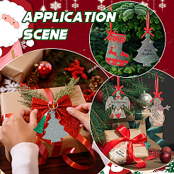 48 stücke 6 stile weihnachten acryl große anhänger&nbsp;FIND-SC0011-43