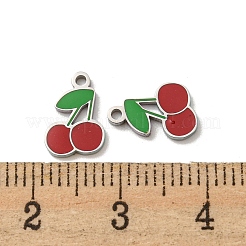 304 Edelstahl-Emaille-Anhänger&nbsp;STAS-L022-006P