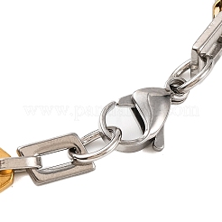 201 bracciali a catena in acciaio inossidabile&nbsp;BJEW-B078-139GP