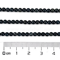 Natürliche blaue Tigerauge (gefärbt und erhitzt) Perlenstränge&nbsp;LS-G-M438-A04-01