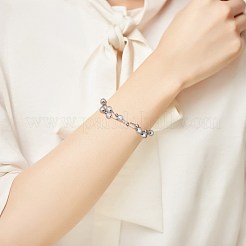 Braccialetti multifilo in argento sterling placcato rodio 925&nbsp;JB406A