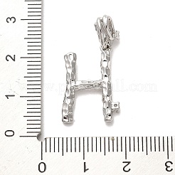 Ciondoli pendenti europei in ottone placcato a cremagliera con micro pavé di zirconi cubici&nbsp;KK-L210-015P-H