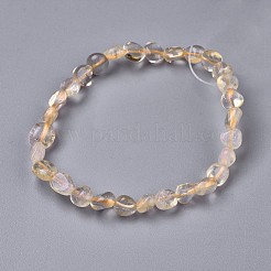 Braccialetti naturali citrino perline&nbsp;BJEW-K213-66