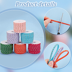6 rouleau de cordon en faux suède 6 couleurs&nbsp;LW-PH0002-28