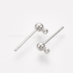 Messingkugel-Ohrstecker&nbsp;X-KK-S348-415A