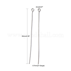Anlaufgeschützter Ösenstift aus Edelstahl 304&nbsp;X-STAS-R045-65mm