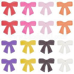 16 Stück 8 Farben PU-Lederanhänger&nbsp;DIY-CL0001-29