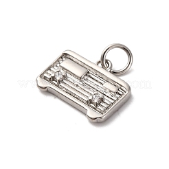 Pendentifs avec zircon cubiques à micro-pavés en laiton&nbsp;KK-P308-35P