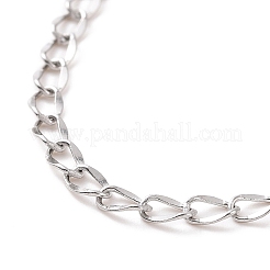 Anlaufgeschütztes Panzerkettenarmband aus 304 Edelstahl für Männer und Frauen&nbsp;BJEW-E031-15P-02