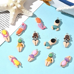 12pcs 6 Arten Plastikanhänger&nbsp;KY-YW0002-21