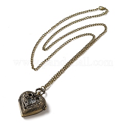 Collana tascabile con pendente in vetro in lega&nbsp;WACH-S002-04AB