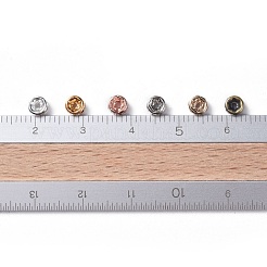 Messing Strass Zwischen perlen&nbsp;RB-X0013-10-NF