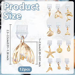 Bouchons anti-poussière mobiles en plastique 12 pièces&nbsp;HJEW-OC00246