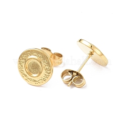 Accesorio para aretes de acero inoxidable 304 con revestimiento iónico (IP)&nbsp;EJEW-I285-28G