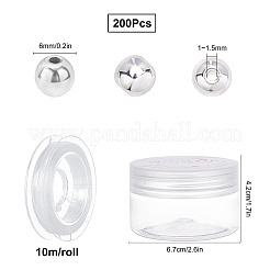 200 Stück DIY-Kits zum Herstellen von Stretch-Armbändern aus galvanisierten&nbsp;DIY-SC0014-92A-S