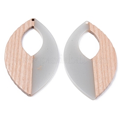 Pendentifs en résine & en bois&nbsp;X-RESI-R428-11-A01