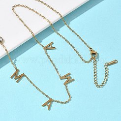 Collar con colgante en forma de palabra 