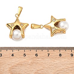 304 Edelstahl Micro Pave Strass Anhänger&nbsp;STAS-C172-05G