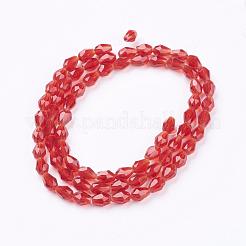 Chapelets de perles en verre&nbsp;GLAA-R024-6x4mm-14
