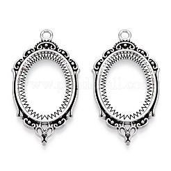 Sertissage cabochon maillon alliage zinc&nbsp;PALLOY-WH0001-35AS