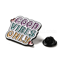 Inspirierendes Wort „Good Vibes Only“-Emaille-Pins&nbsp;JEWB-Z014-05A-EB