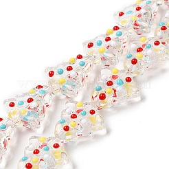 Fili di perle di vetro irregolari fatti a mano&nbsp;LAMP-F032-08J