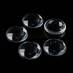 Cabochons en verre transparent&nbsp;GGLA-R026-35mm