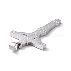 Pendentifs en acier inoxydable 201 anti-ternissement&nbsp;STAS-G273-13P
