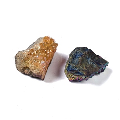 Galvanisieren Sie natürliche Quarzgeode Füllhorn Mineralprobe&nbsp;DJEW-M014-02G