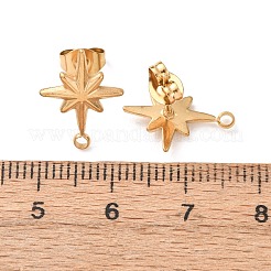 Boucles d'oreilles à tige en acier inoxydable 304&nbsp;STAS-K291-13B-G