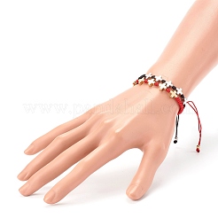 Ensembles de bracelets de perles tressées en nylon réglable unisexe&nbsp;BJEW-JB06330