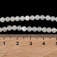 Natürlichen weißen Mondstein Perlen Stränge&nbsp;G-B168-A12-4mm