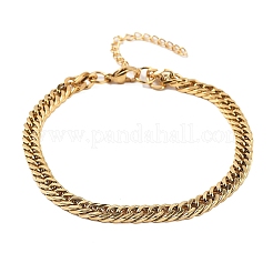 304 Edelstahl Cuban Link Armbänder für Männer und Frauen&nbsp;BJEW-Q038-05G