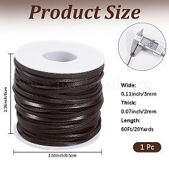 20 Yards flache Lederschnüre&nbsp;WL-CL0001-16A