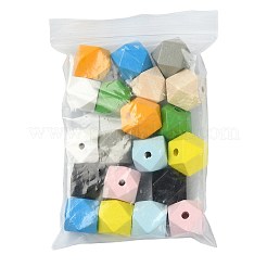 20pcs 10 Farben Holzperlen&nbsp;WOOD-FS0002-57