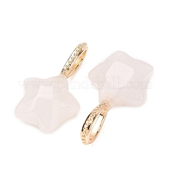 Pendentifs de quartz rose naturel&nbsp;GG-CBAE2A3-02G-03