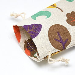 Bedruckte Beutel aus Polycotton (Polyester-Baumwolle) mit Kordelzug&nbsp;ABAG-T004-10x14-19
