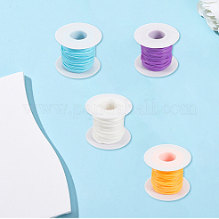 6 Rolle 6 Farben PVC-Kunststoff-Rattan-Geflechtstreifen&nbsp;DIY-CY0001-96