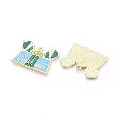 Pendentifs en alliage émaillé sport&nbsp;ENAM-T022-71G