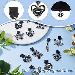 16 Stück 8 Stile Kunststoff-Staubschutzstecker für Handys&nbsp;HJEW-DC00123
