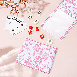 Custodia protettiva per carte da mahjong in plastica stampata con chinoiserie&nbsp;AJEW-WH0709-445B