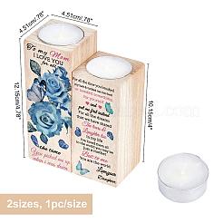 Kerzenhalter aus Holz&nbsp;AJEW-WH0257-012