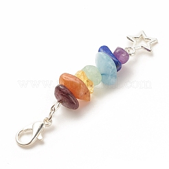 Décorations de pendentifs en pierres précieuses naturelles sur le thème du chakra&nbsp;X1-HJEW-JM00645-03