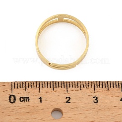 Fingerringband aus blankem Messing&nbsp;KK-A272-12G