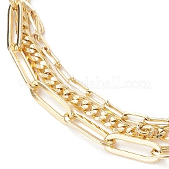 Bracelets de chaînes de trombone en laiton&nbsp;BJEW-JB11808