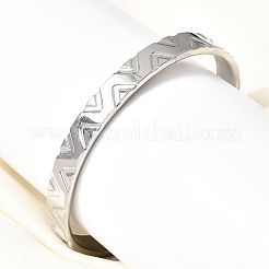 304 Edelstahl-Armreife für Damen und Herren&nbsp;BJEW-H644-05P